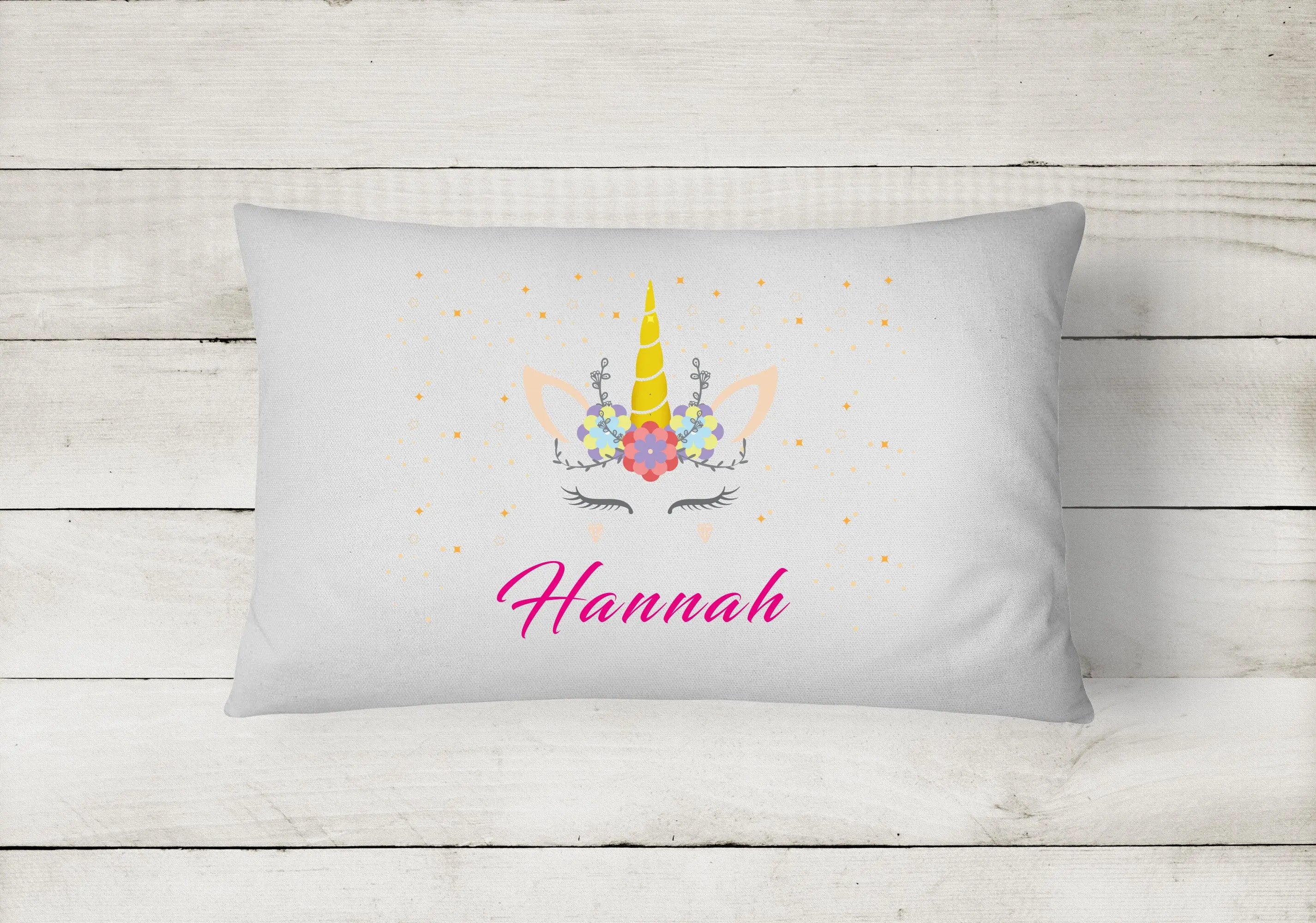 Unicorn Pillowcase Personalised - Perfect Gift - Colourful - CushionPop