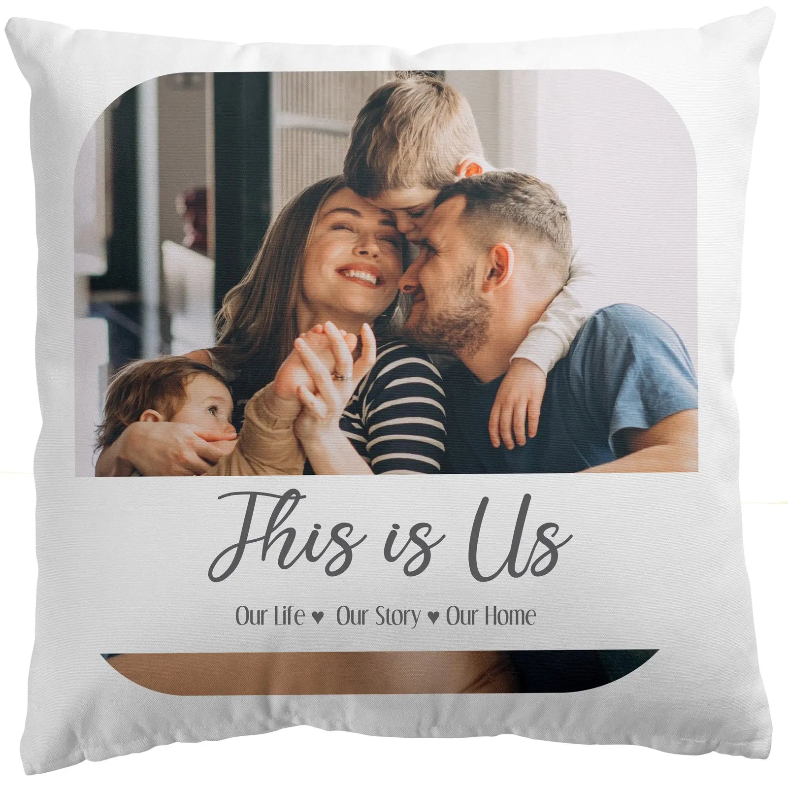 Personalised Photo Pillowcase | Gift for Couples | 1 Image | 40x40cm | Family - CushionPop
