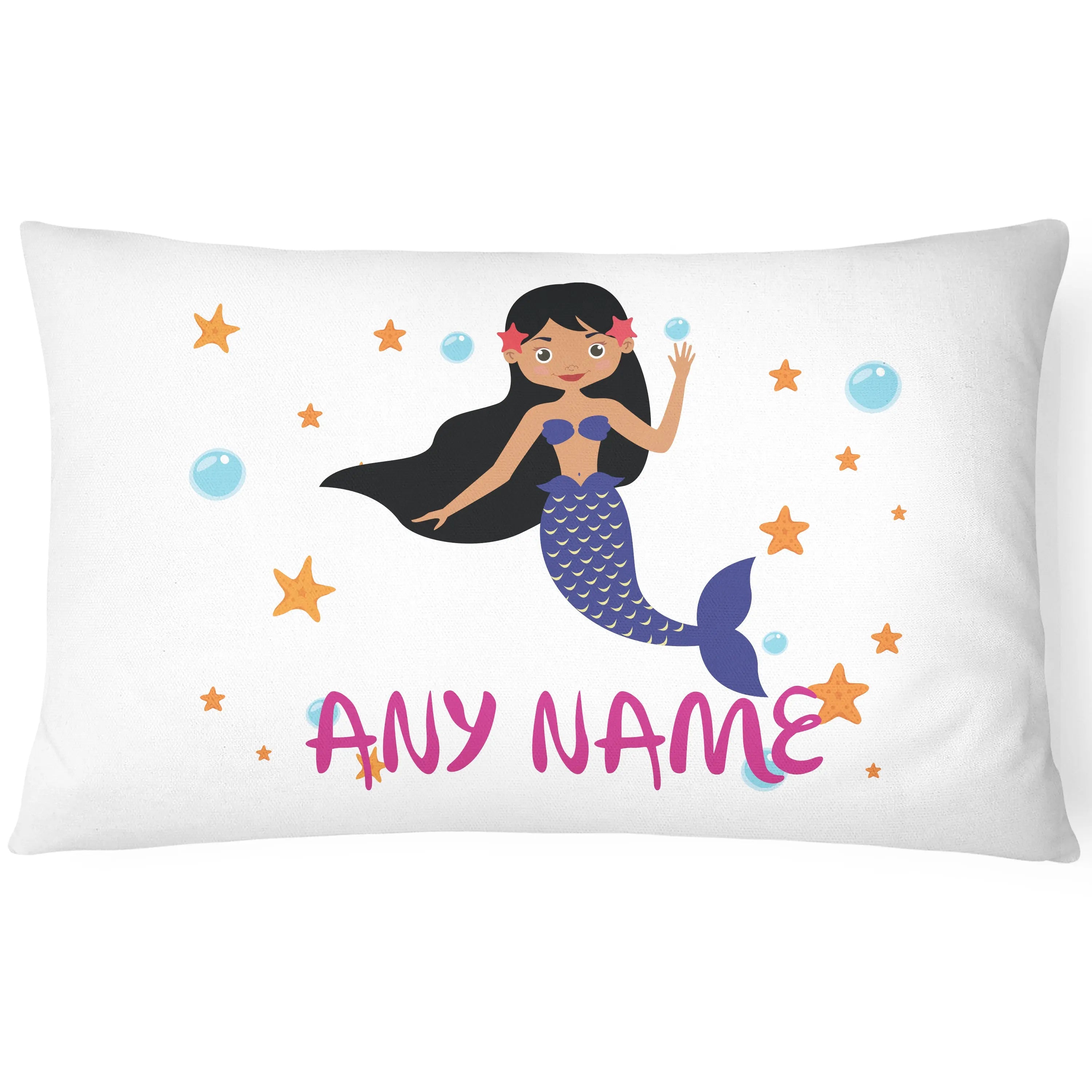 Personalised Mermaid Pillowcase - Blue - CushionPop