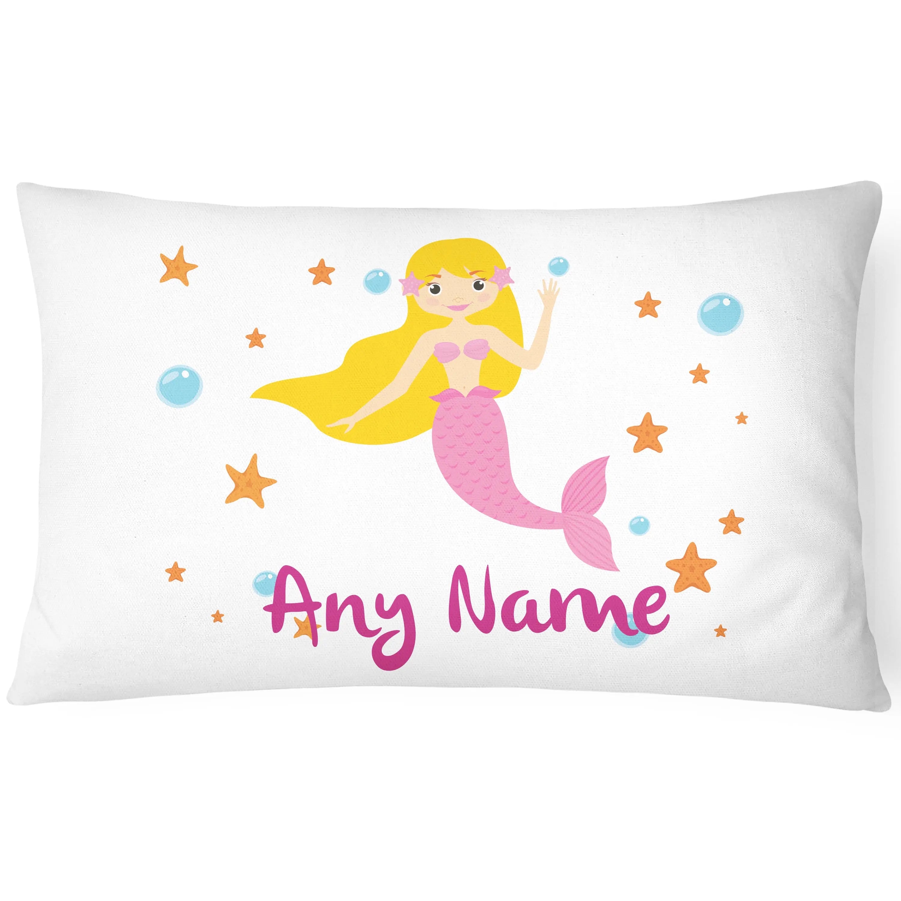 Personalised Mermaid Pillowcase - Pink - CushionPop