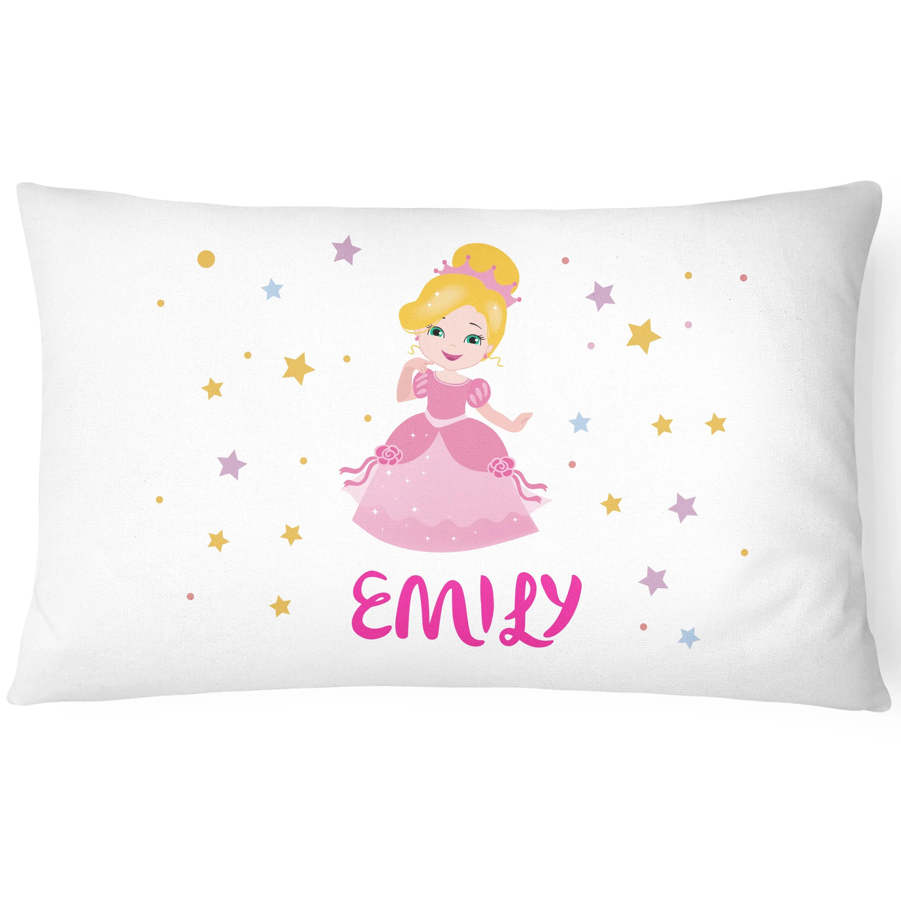 Personalised Princess Pillowcase - Pretty Pink - CushionPop