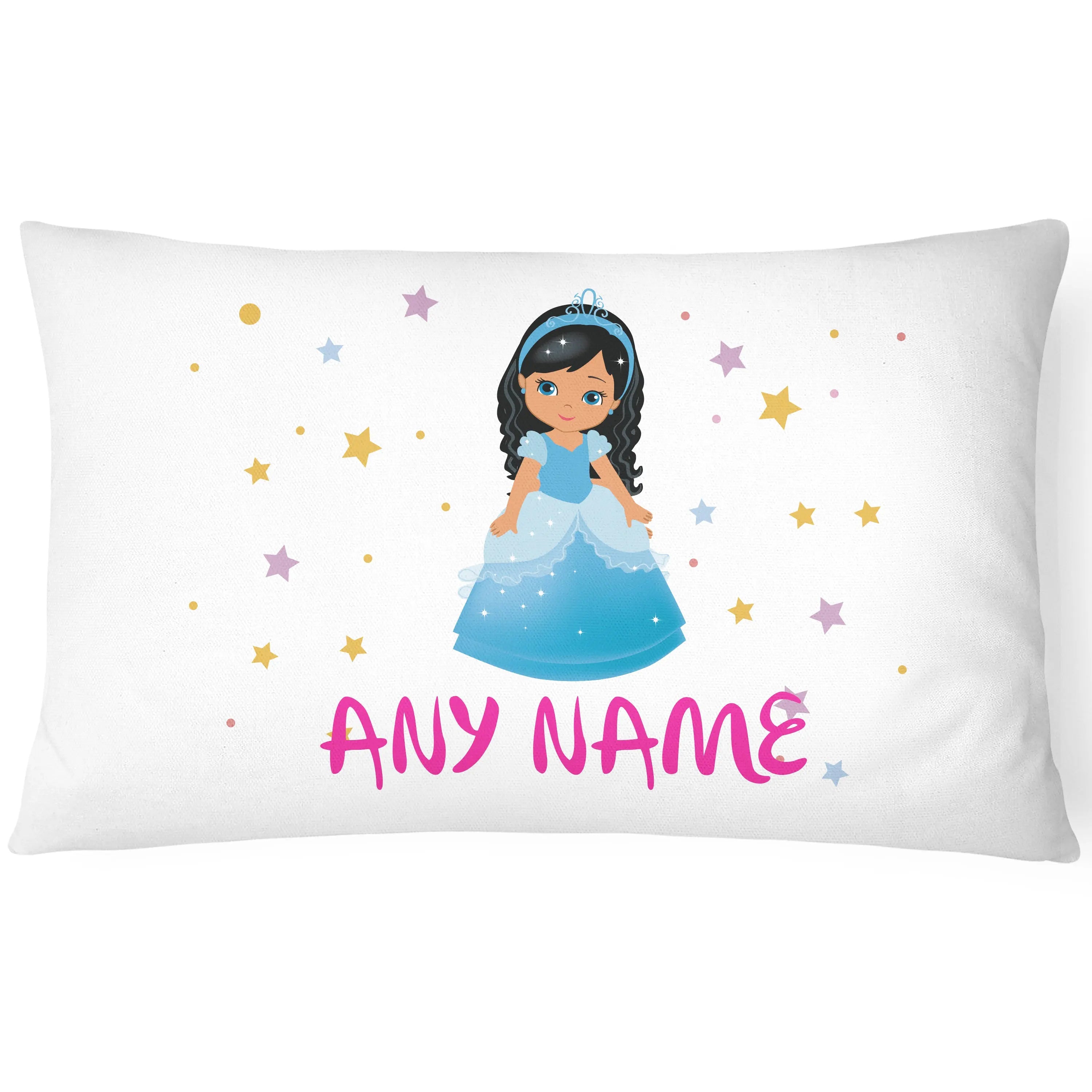 Personalised Princess Pillowcase - Deep Blue - CushionPop