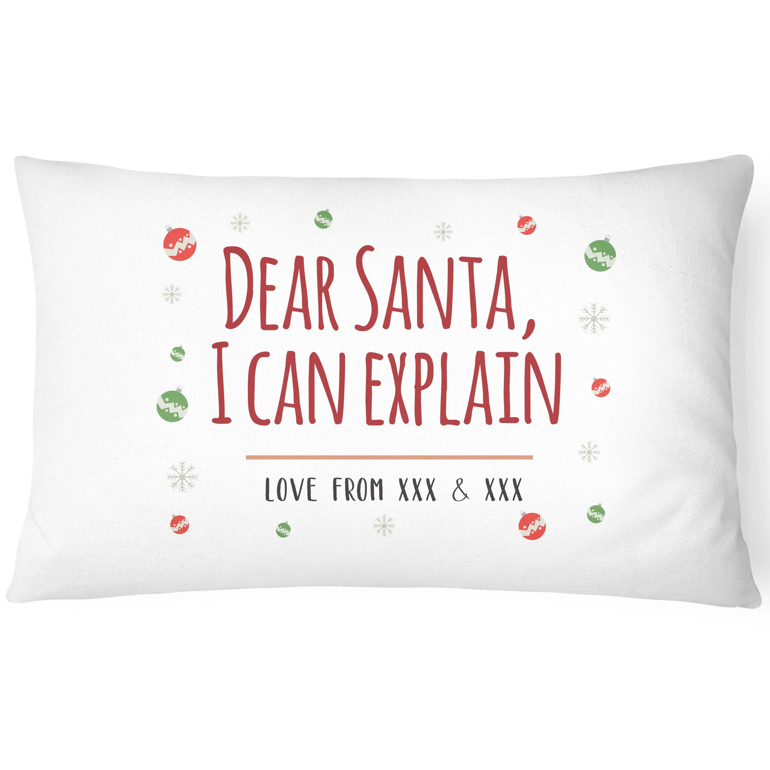 Personalised Christmas Pillowcase - I tried - CushionPop