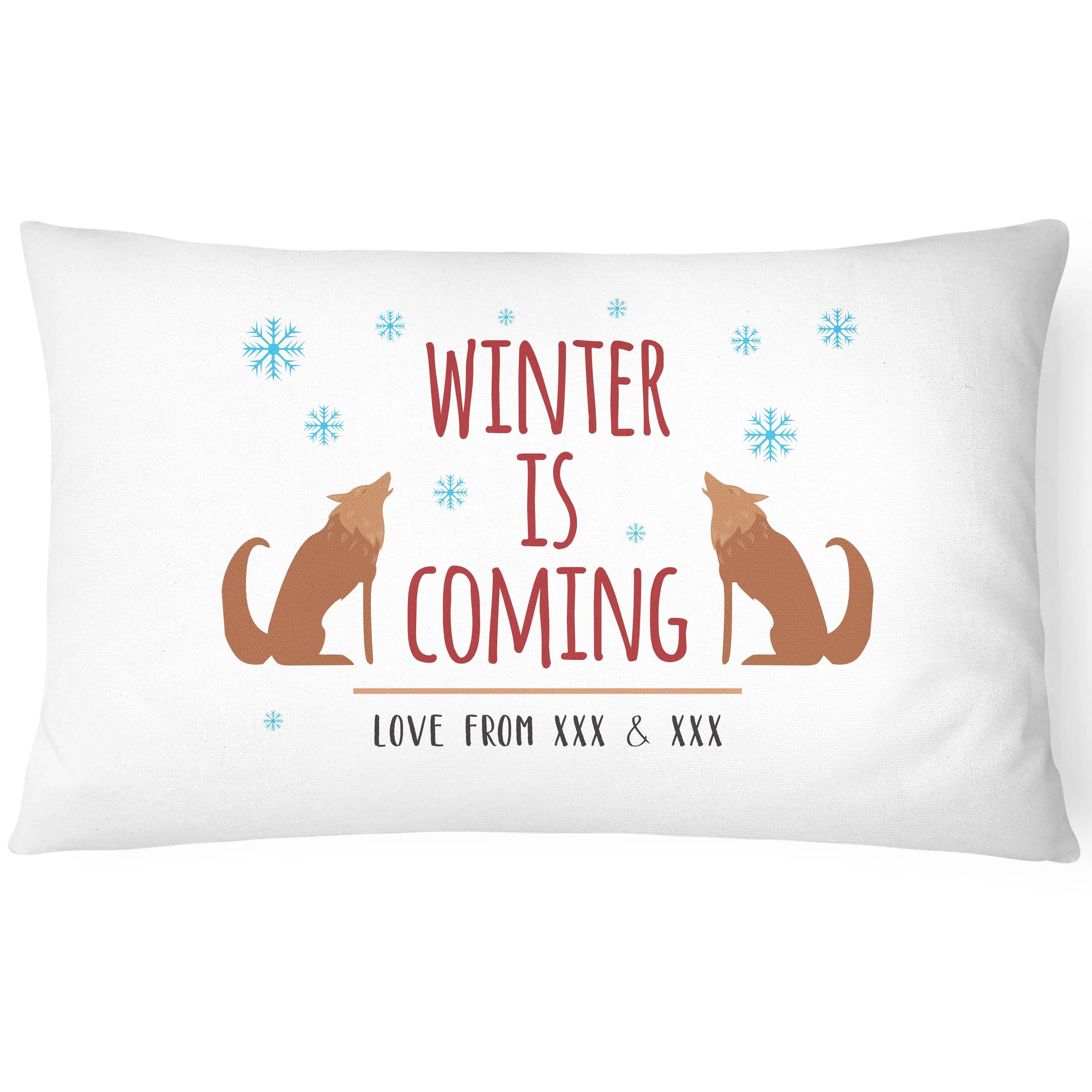 Personalised Christmas Pillowcase - Winter Is Coming - CushionPop
