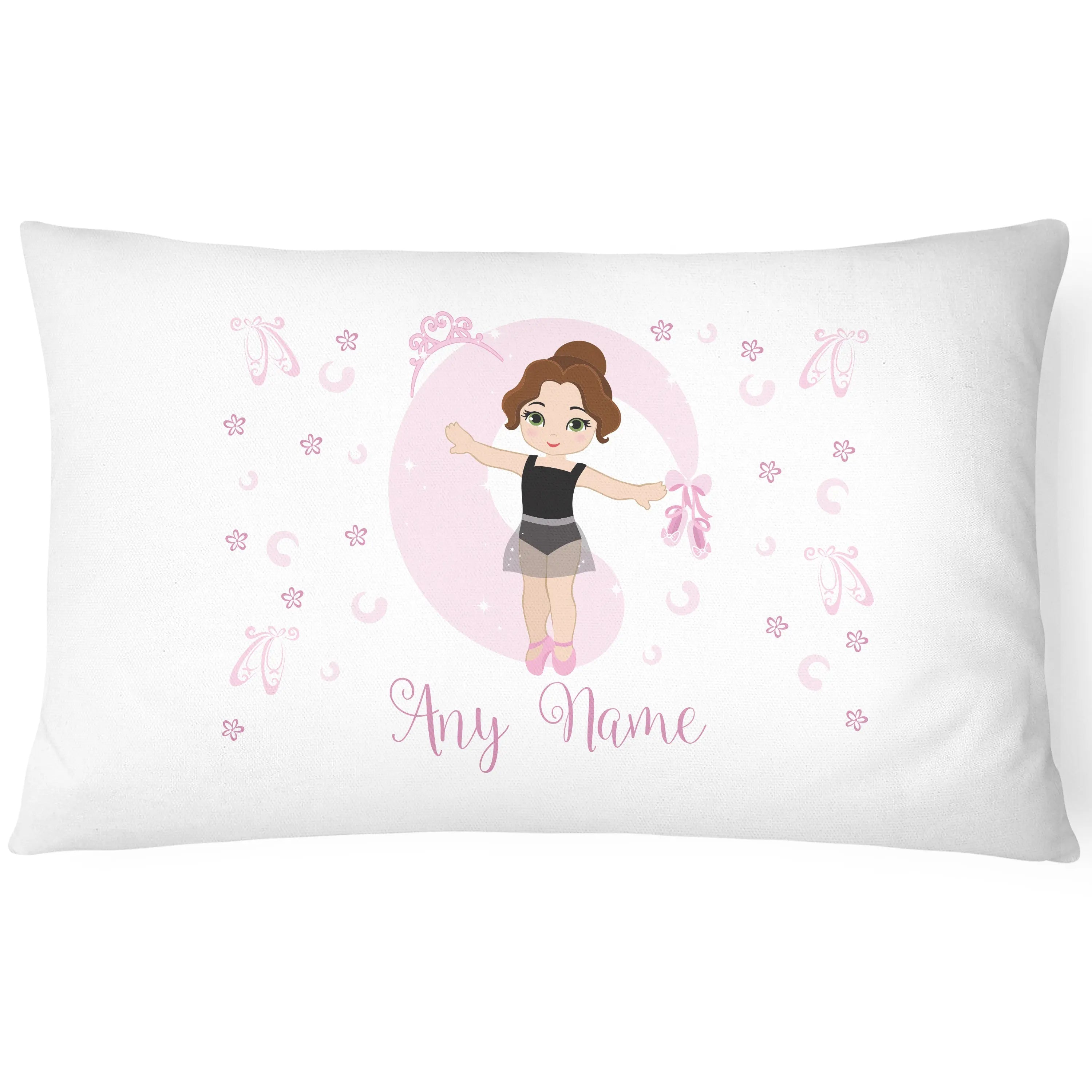Ballerina Children's Pillowcase - Personalise with Any Name - Dancer - CushionPop