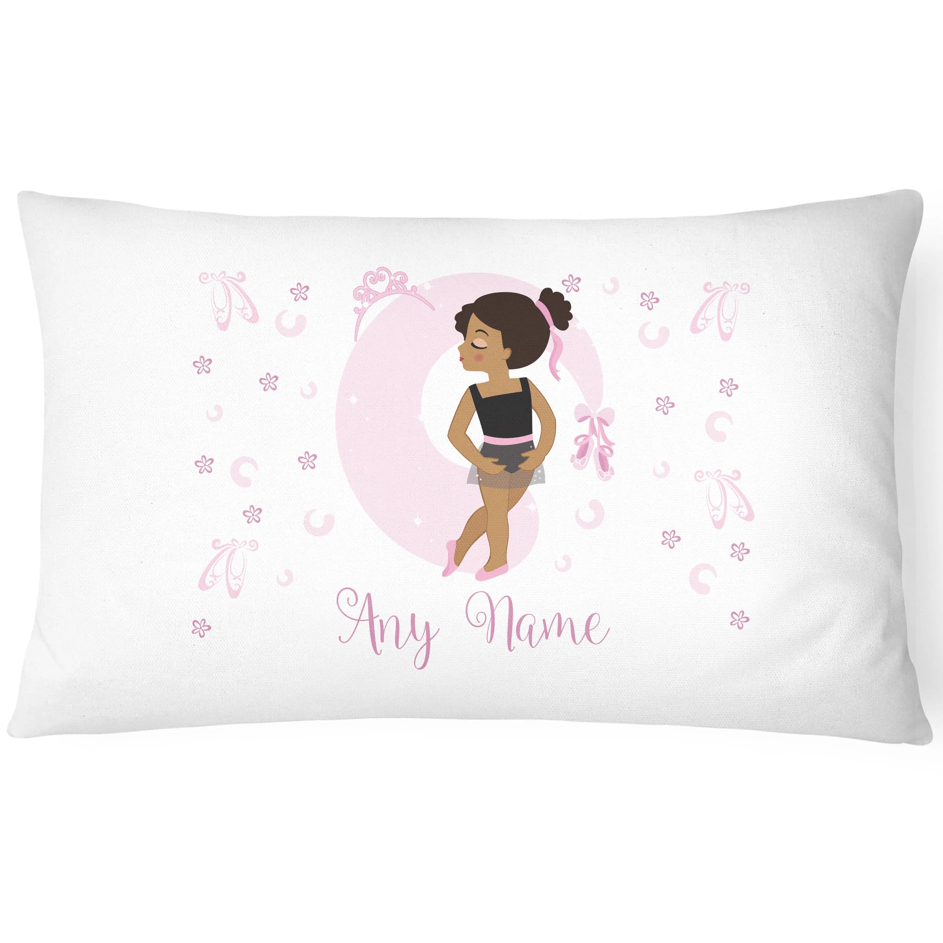 Ballerina Children's Pillowcase - Personalise with Any Name - Adorable - CushionPop