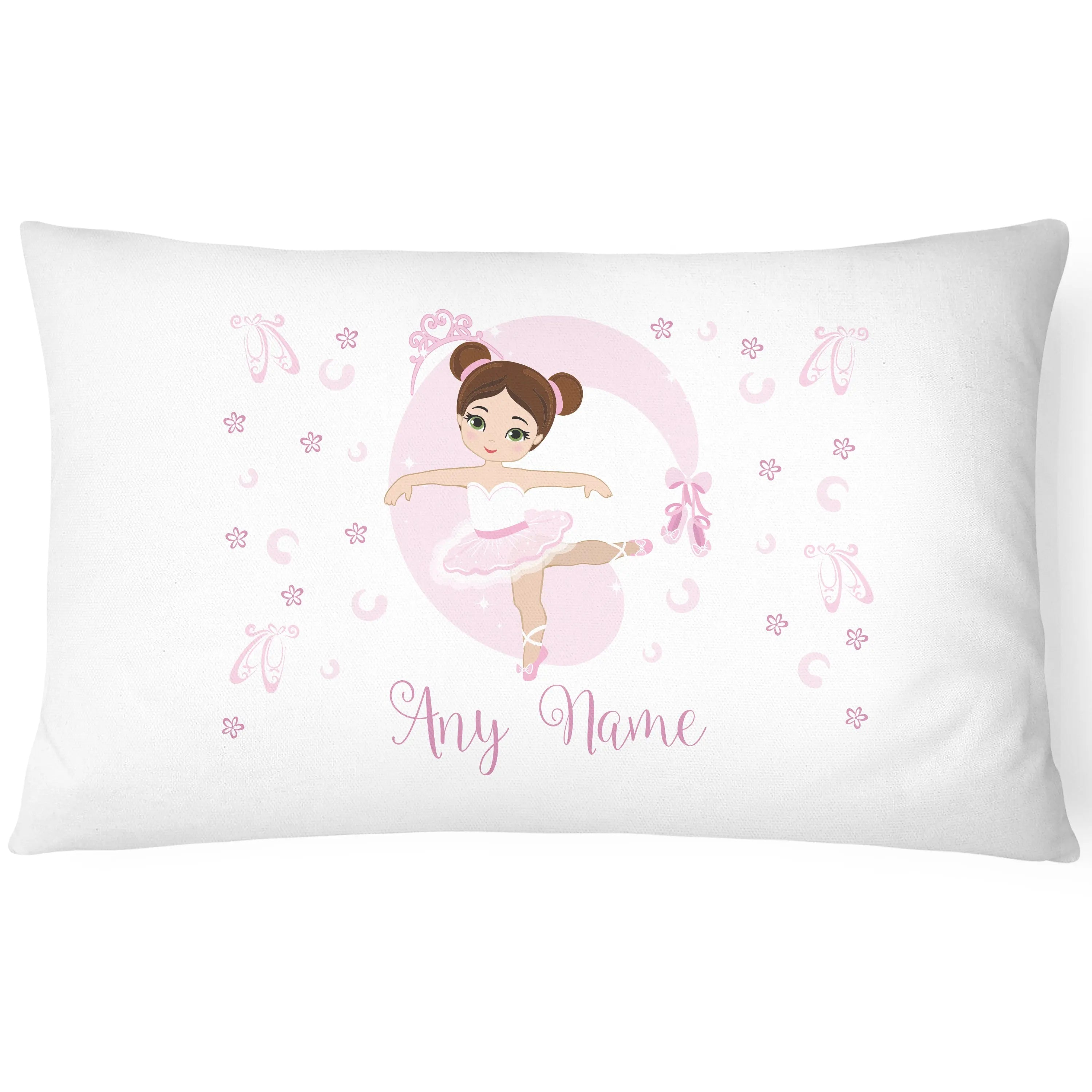 Ballerina Children's Pillowcase - Personalise with Any Name - Lovely - CushionPop