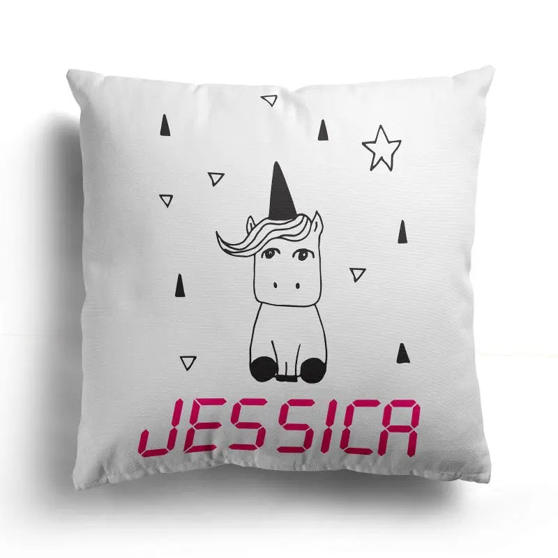 Personalised Childrens Cushion  - Perfect Gift for Son / Daughter - Premium quality - Magic Unicorn - CushionPop