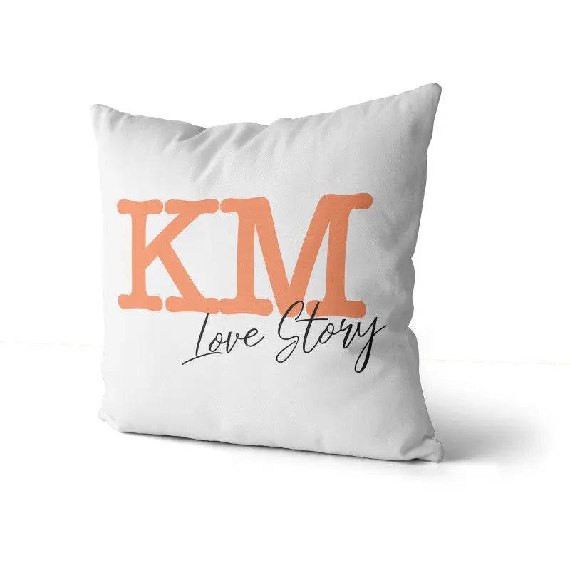 Personalised Initials Cushion Cover - Perfect Gift - Home Décor - 40 x 40 cm - Yellow - CushionPop
