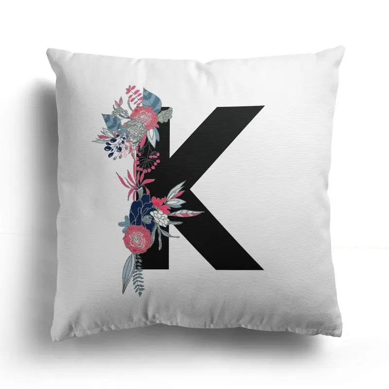 Personalised Initials Cushion Cover - Perfect Gift - Home Décor - 40 x 40 cm - CushionPop