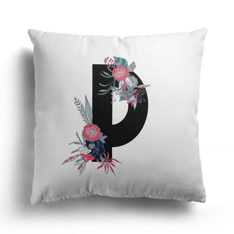 Personalised Initials Cushion Cover - Perfect Gift - Home Décor - 40 x 40 cm - CushionPop