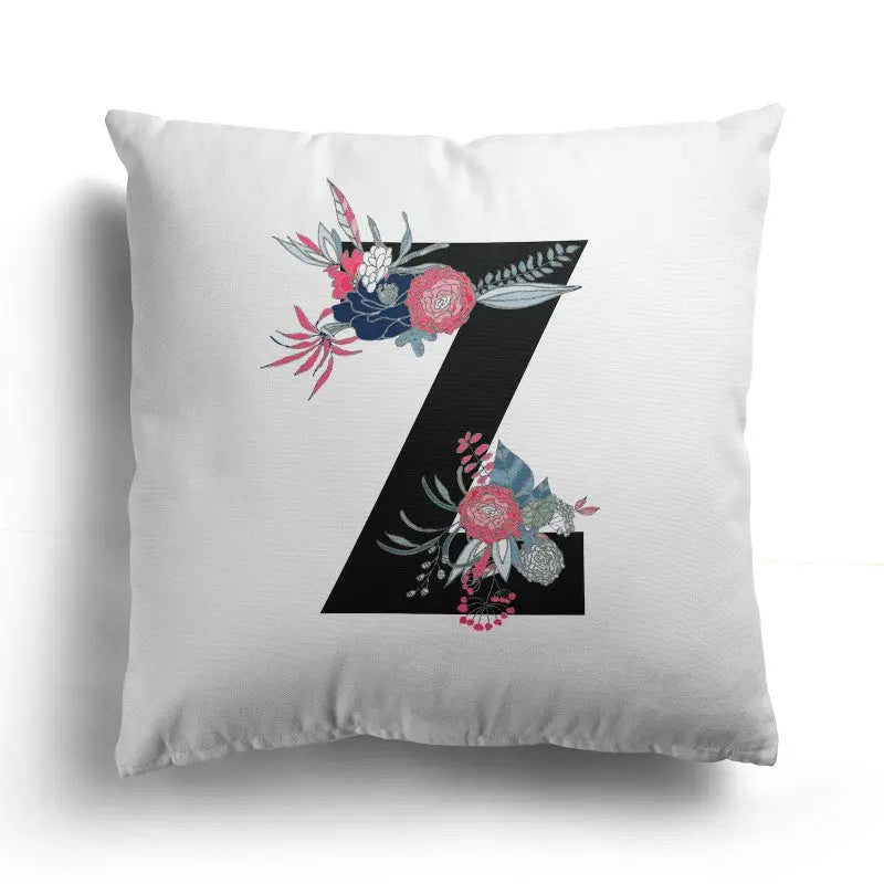 Personalised Initials Cushion Cover - Perfect Gift - Home Décor - 40 x 40 cm