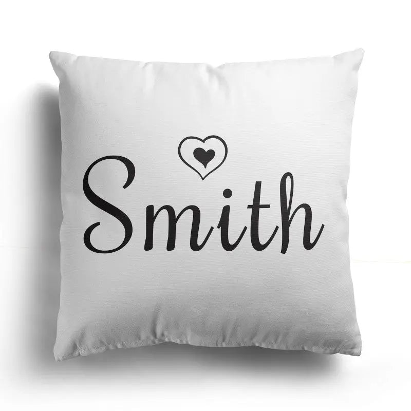 Personalised Initials Cushion Cover - Perfect Gift - Home Décor - 40 x 40 cm - Fancy text - CushionPop