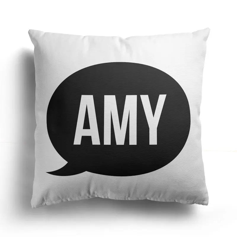 Personalised Initials Cushion Cover - Perfect Gift - Home Décor - 40 x 40 cm - Big Bubble
