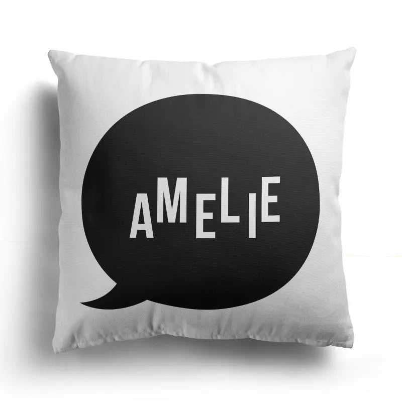 Personalised Initials Cushion Cover - Perfect Gift - Home Décor - 40 x 40 cm - Bubble
