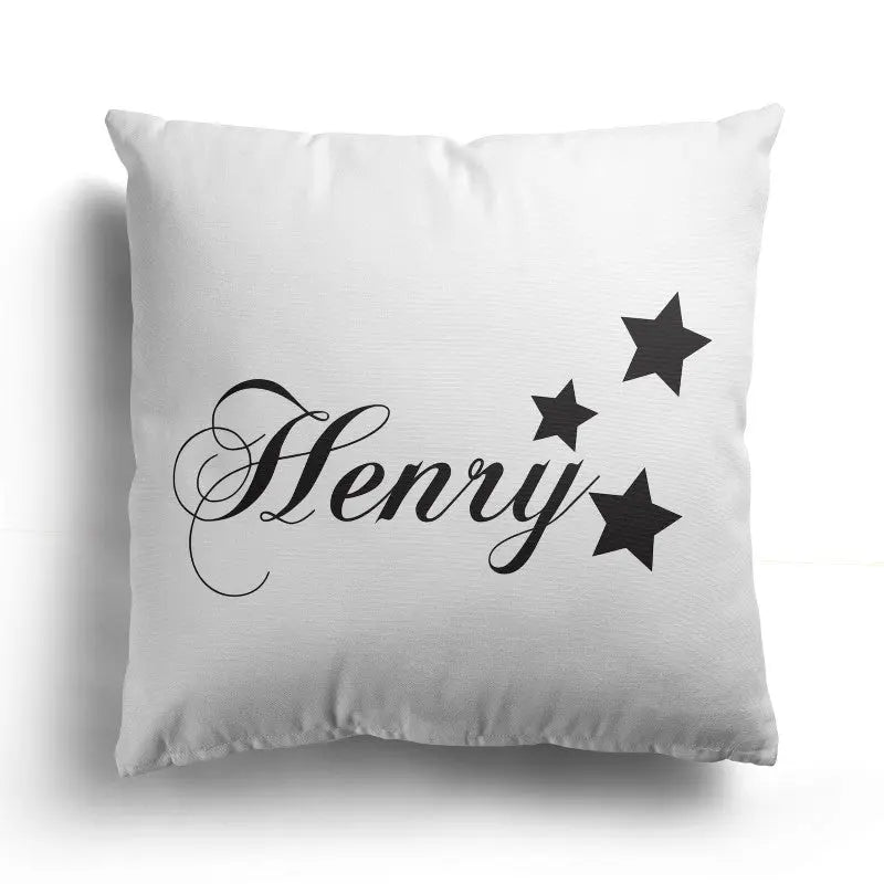 Personalised Custom Text  Design Cushion - Stars