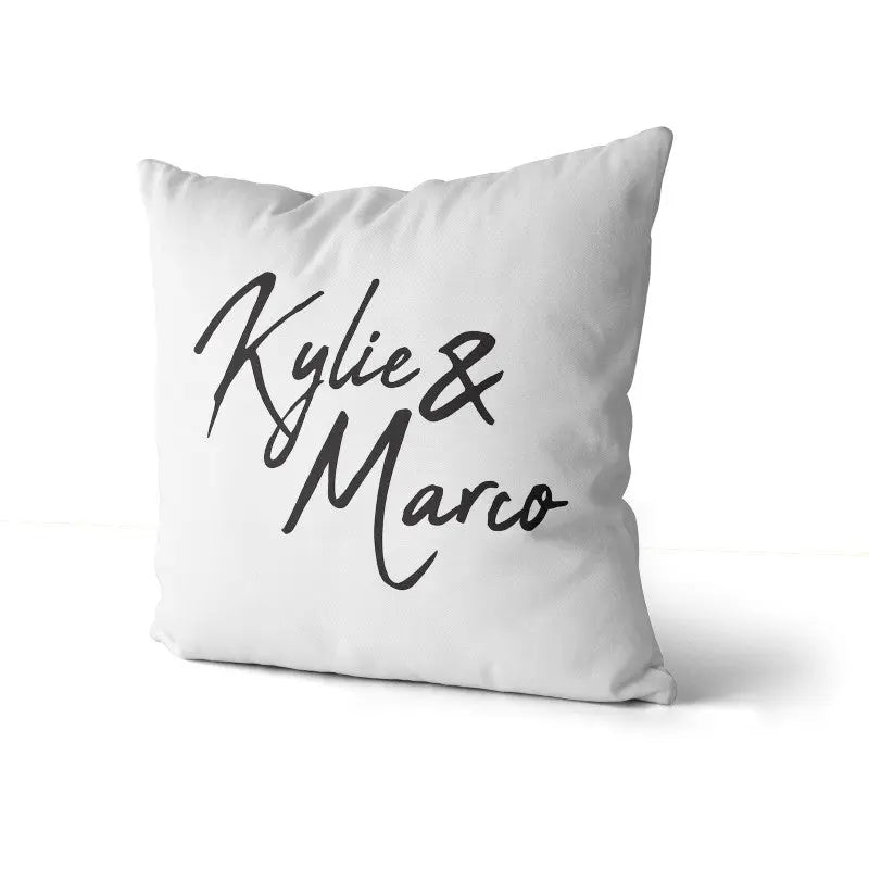 Personalised Initials Cushion Cover - Perfect Gift - Home Décor - 40 x 40 cm - Cursive - CushionPop