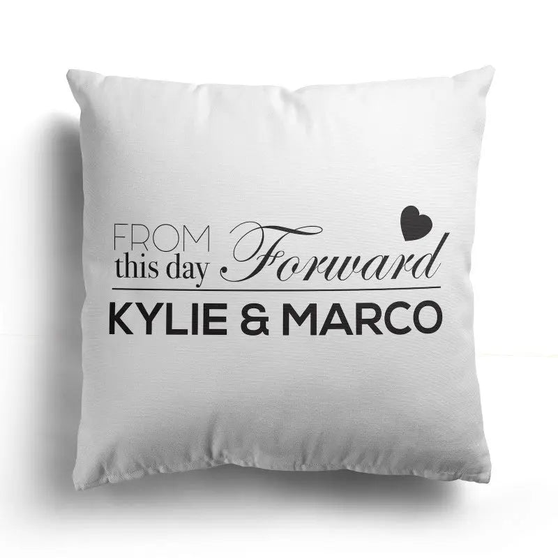 Personalised Custom Text  Design Cushion - This Day Onwards - CushionPop