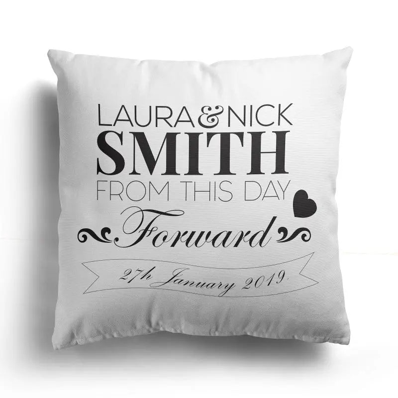 Personalised Custom Text  Design Cushion - From This Day - Perfect Gift - CushionPop