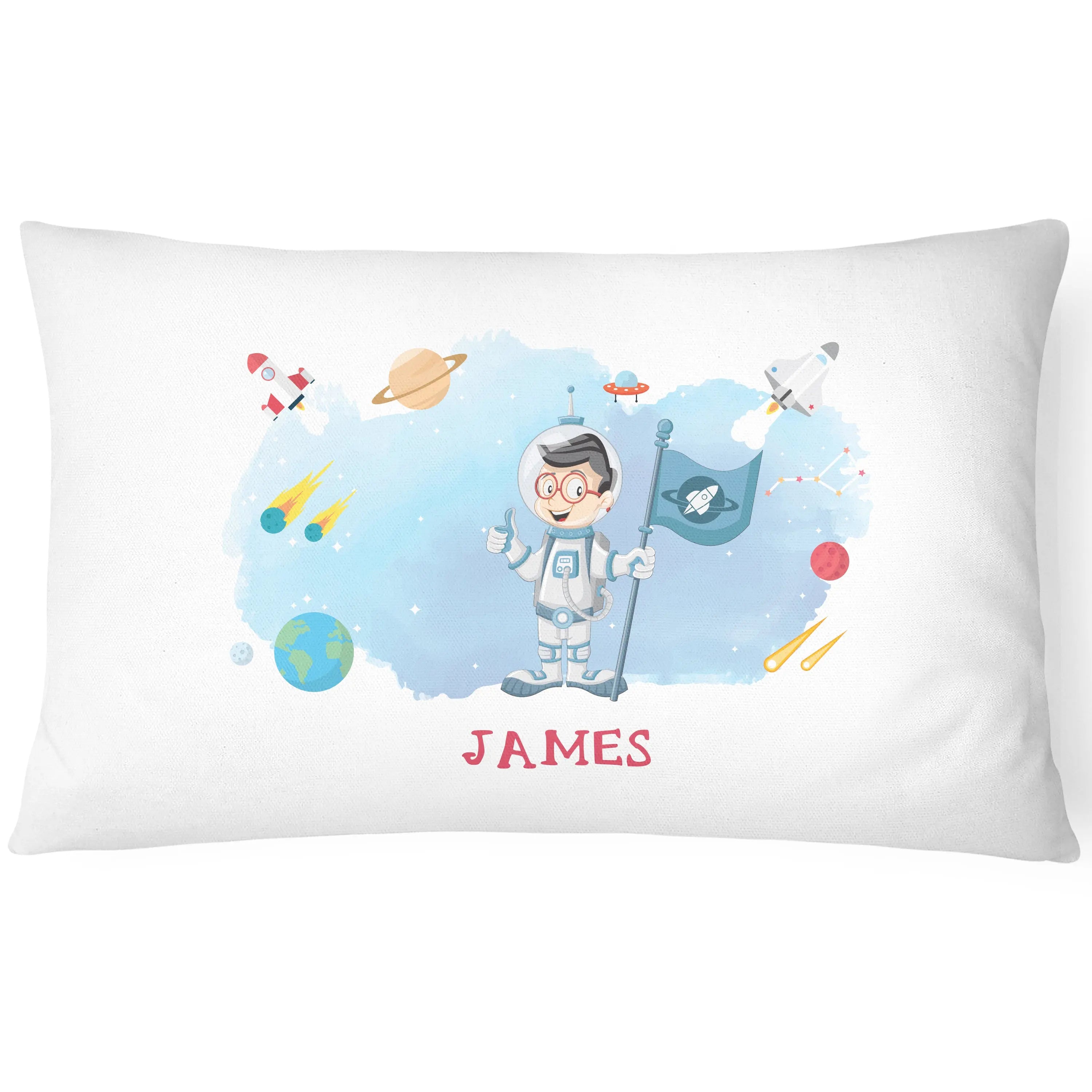 Space Pillowcase for Kids - Personalise With Any Name - Planted - CushionPop