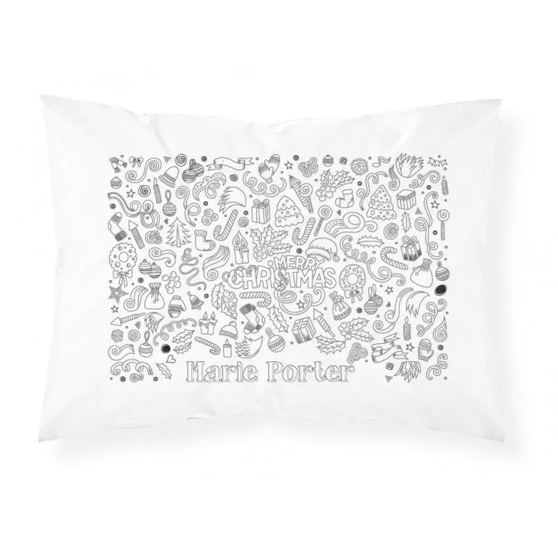 Personalised Colour In Pillowcase  Christmas Design #B - CushionPop
