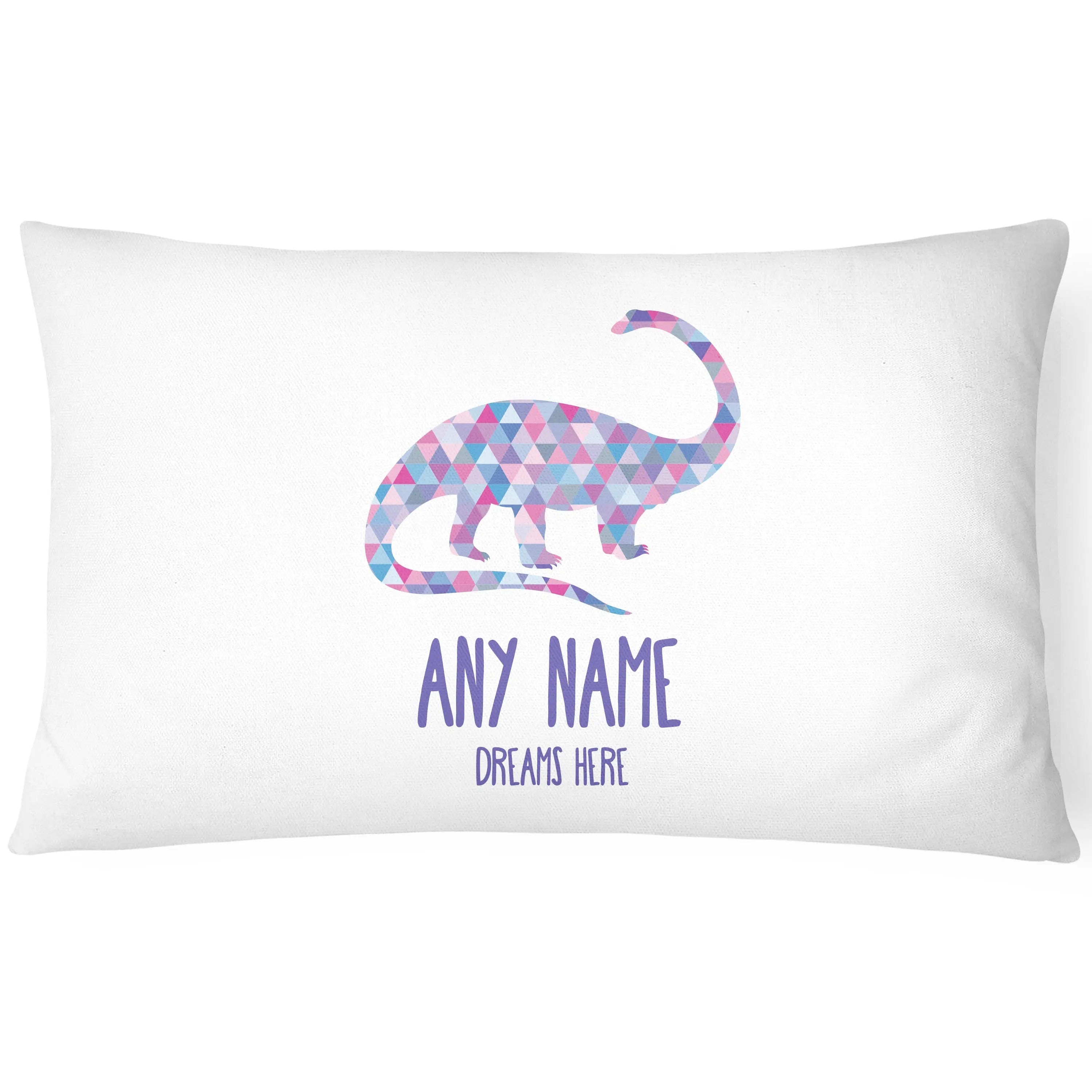 Dinosaur Children's Pillowcase - Personalise with Any Name - CushionPop