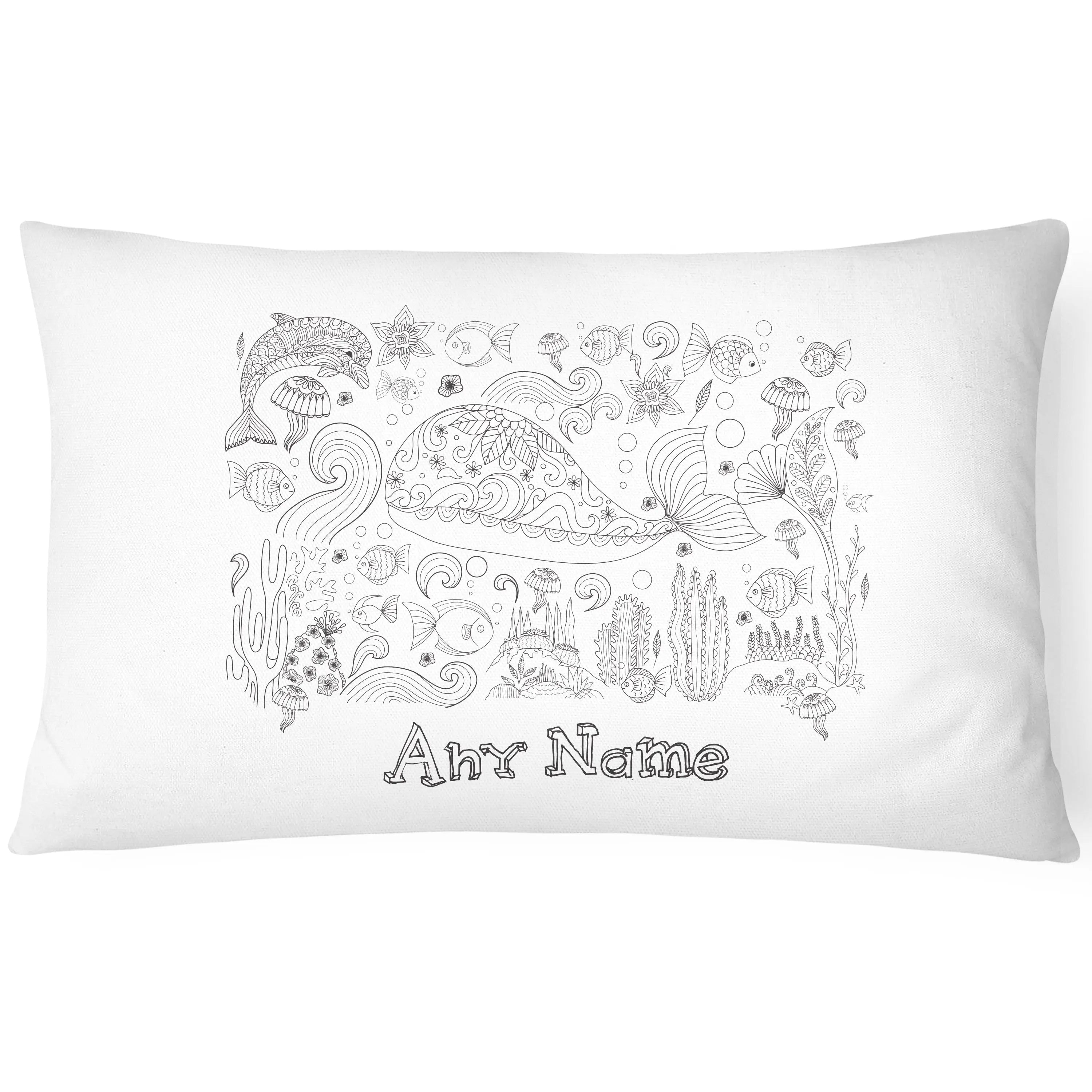 Personalised Colour In Pillowcase  Design #H - CushionPop