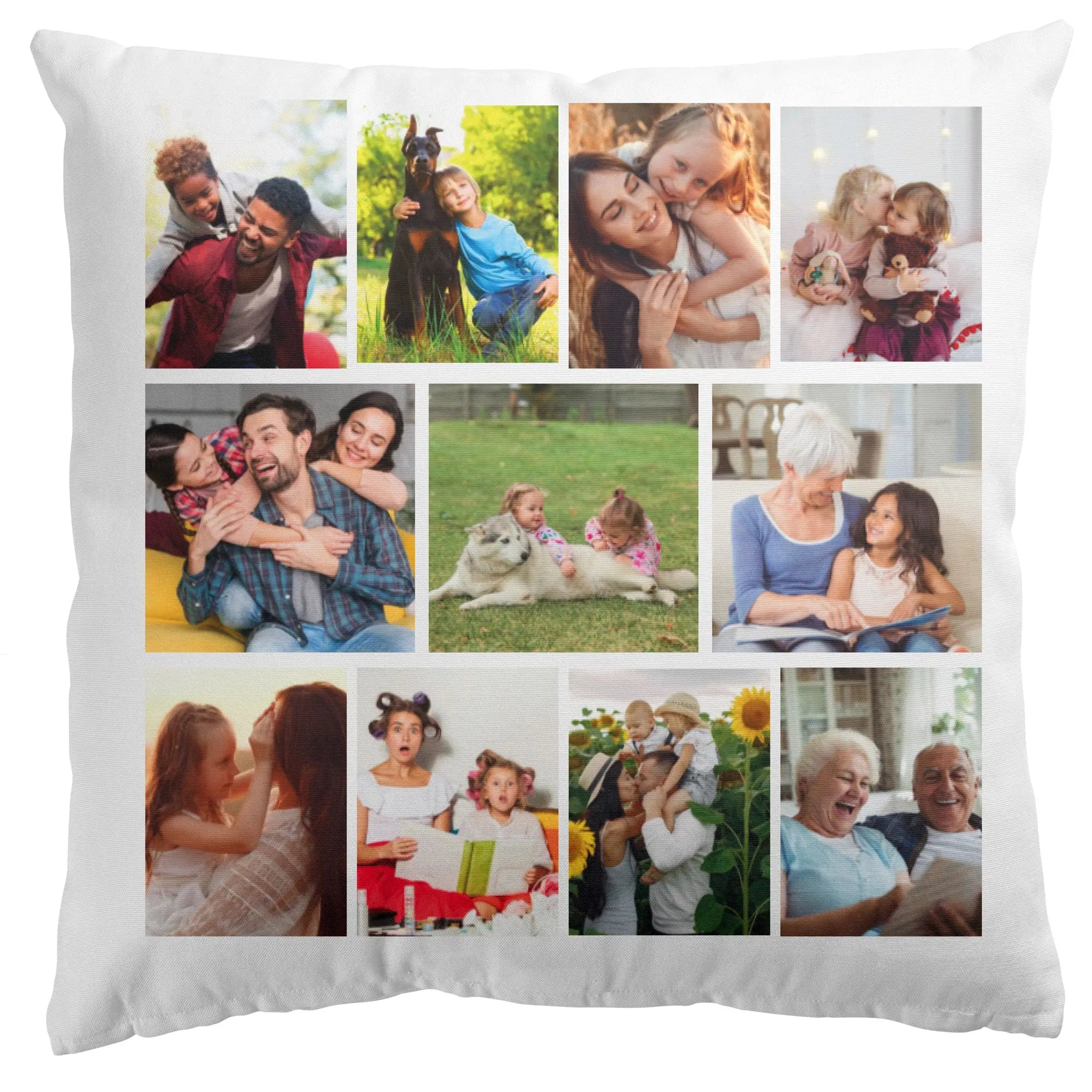 Personalised Collage Style  Cushion Cover  40x40cm  Photo Cushion - 11 Images - CushionPop