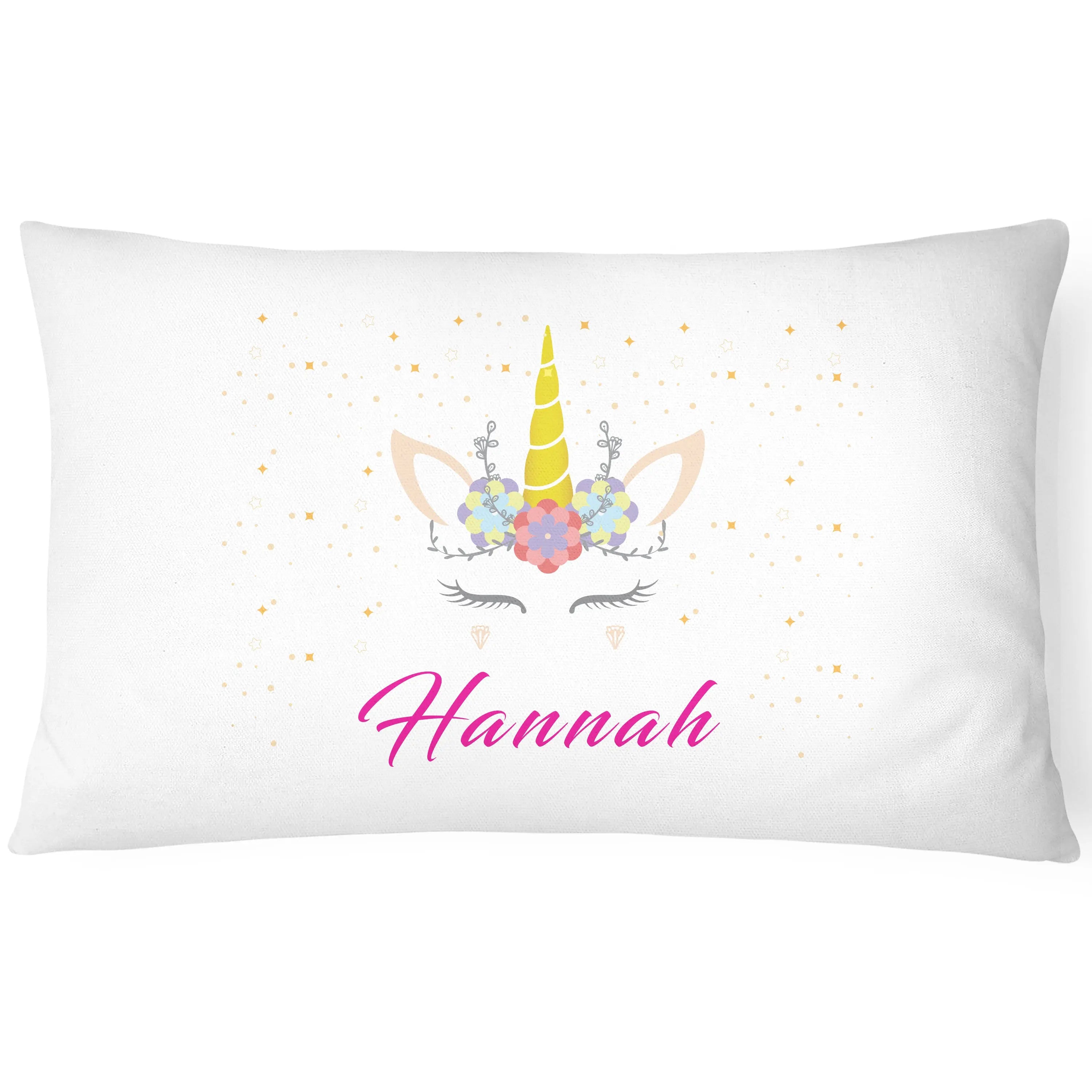 Unicorn Pillowcase Personalised - Perfect Gift - Colourful
