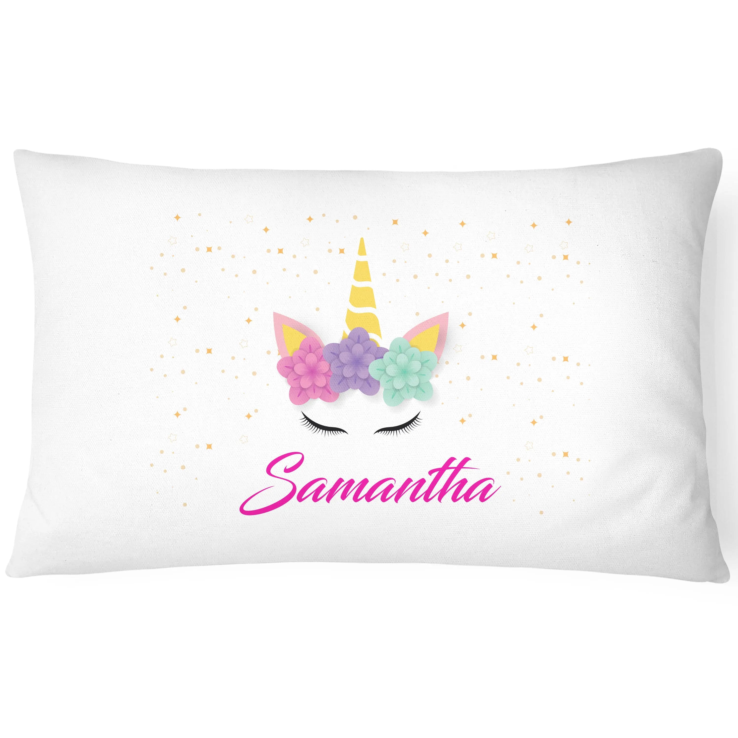 Unicorn Pillowcase Personalise - Perfect Gift - Colourful