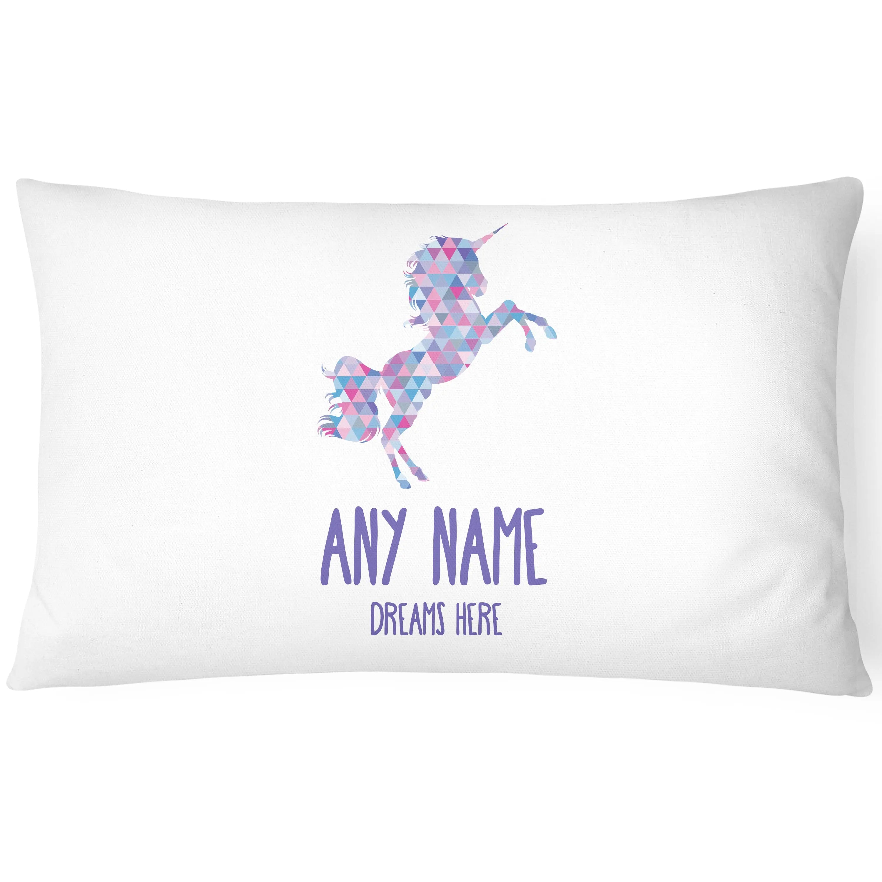 Unicorn Pillowcase Personalise - Perfect Gift - Purple - CushionPop