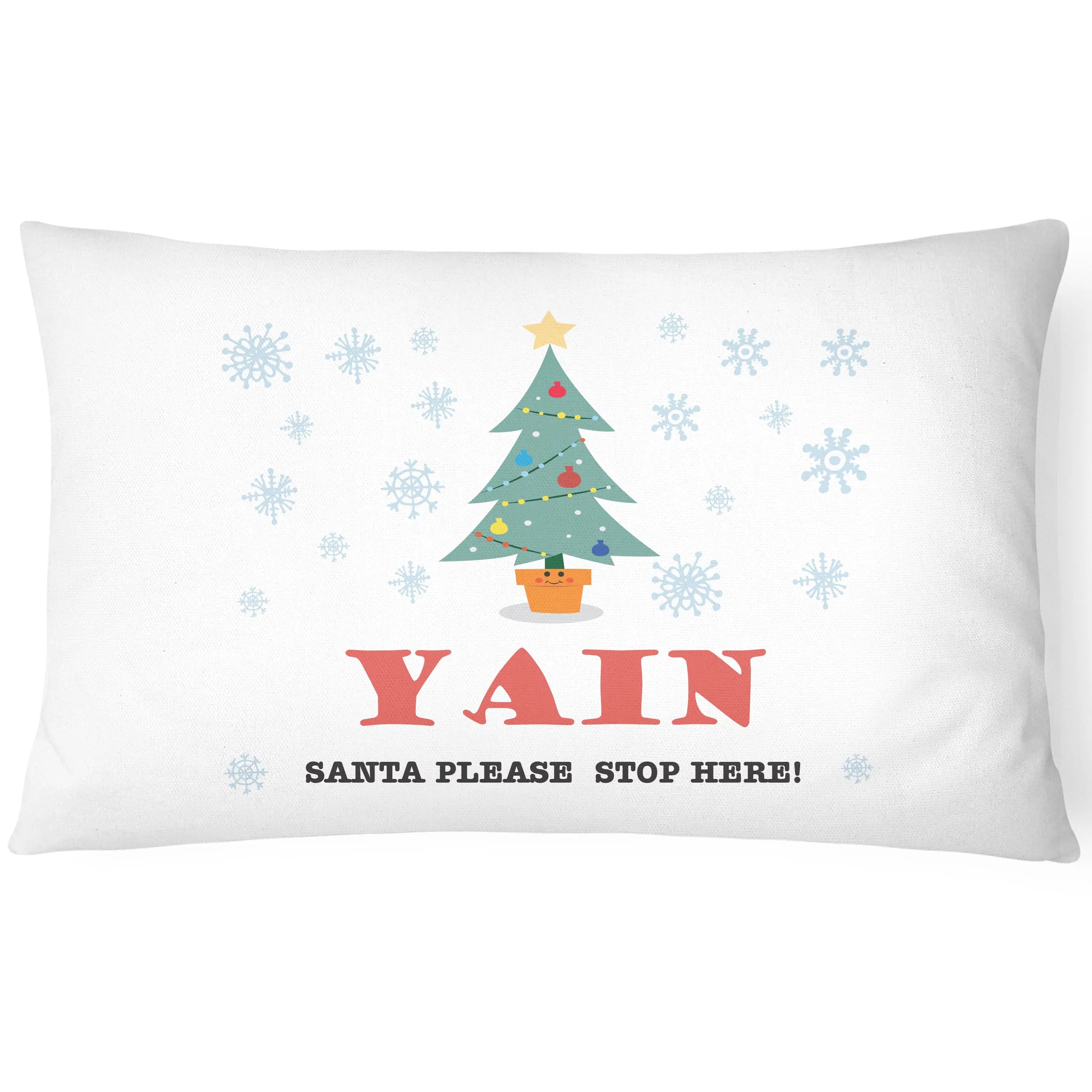 Personalised Christmas Pillowcase - Christmas Tree - CushionPop
