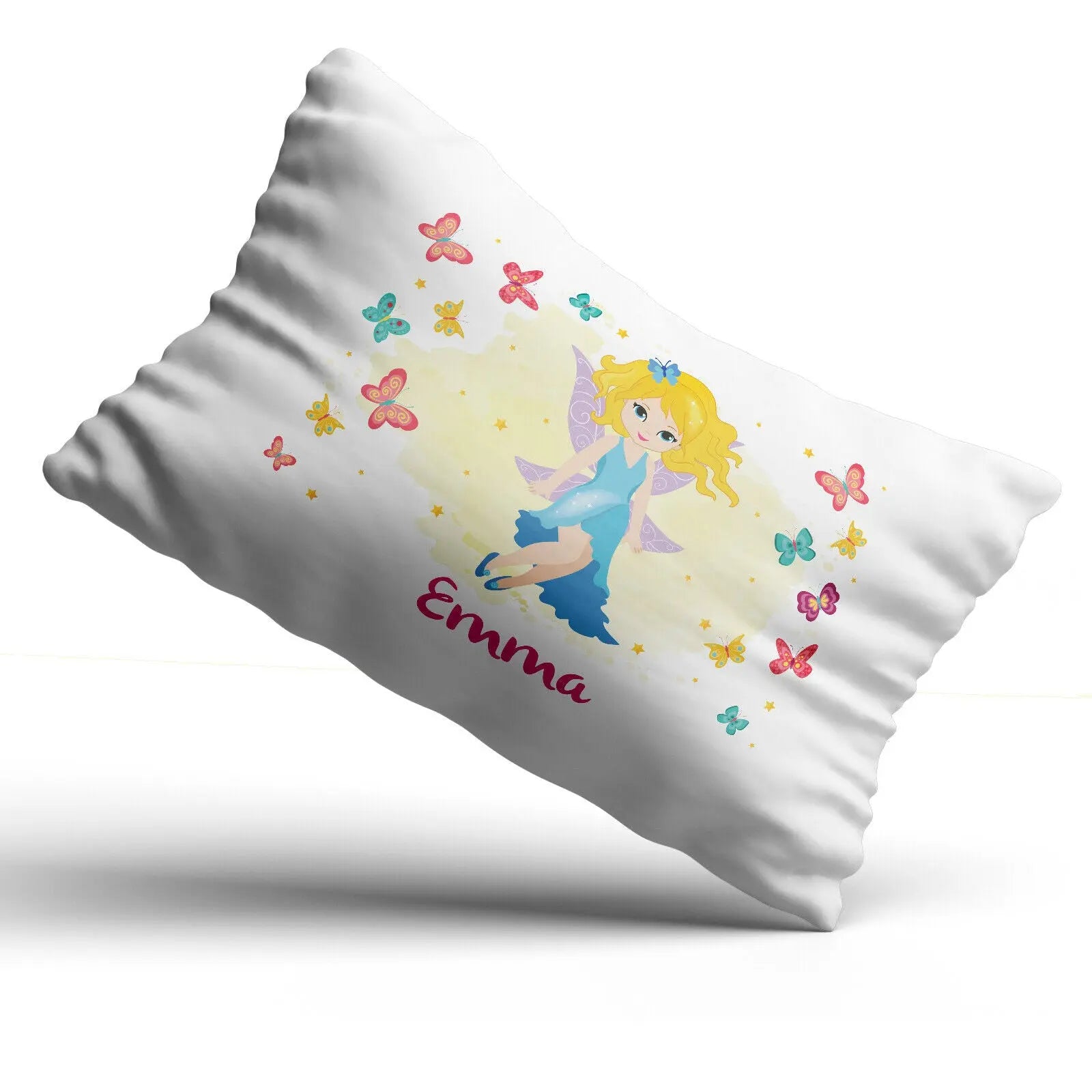 Personalised Fairy Pillowcase Printed Children Gift Custom Print Made Present - Lovely - CushionPop
