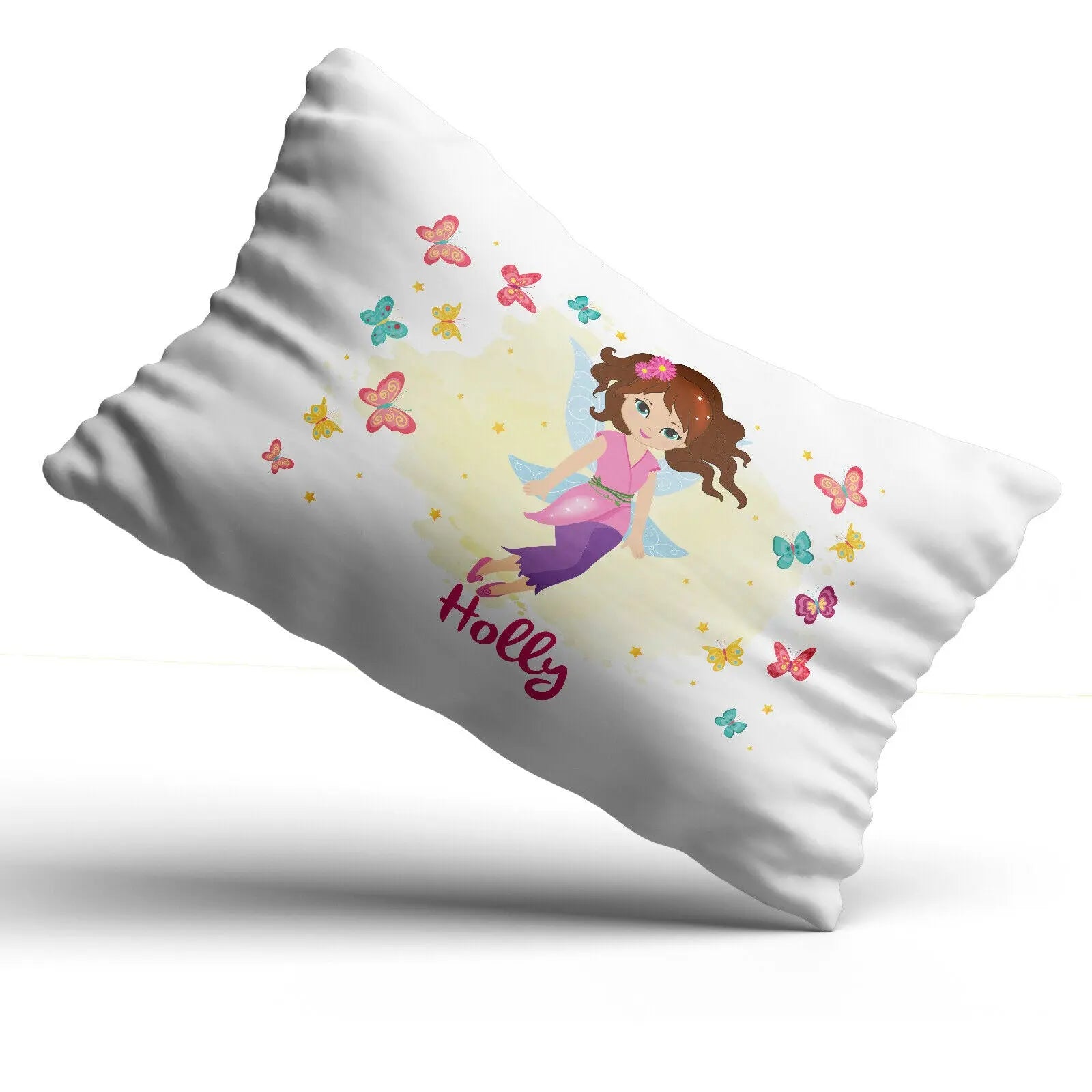 Personalised Fairy Pillowcase Printed Children Gift Custom Print Made Present - Queen - CushionPop