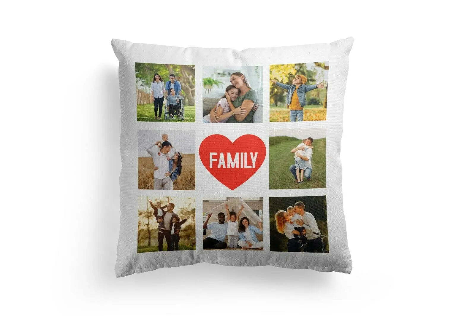 Personalised Cushion 8 Image Perfect Gift Décor  - Family - CushionPop