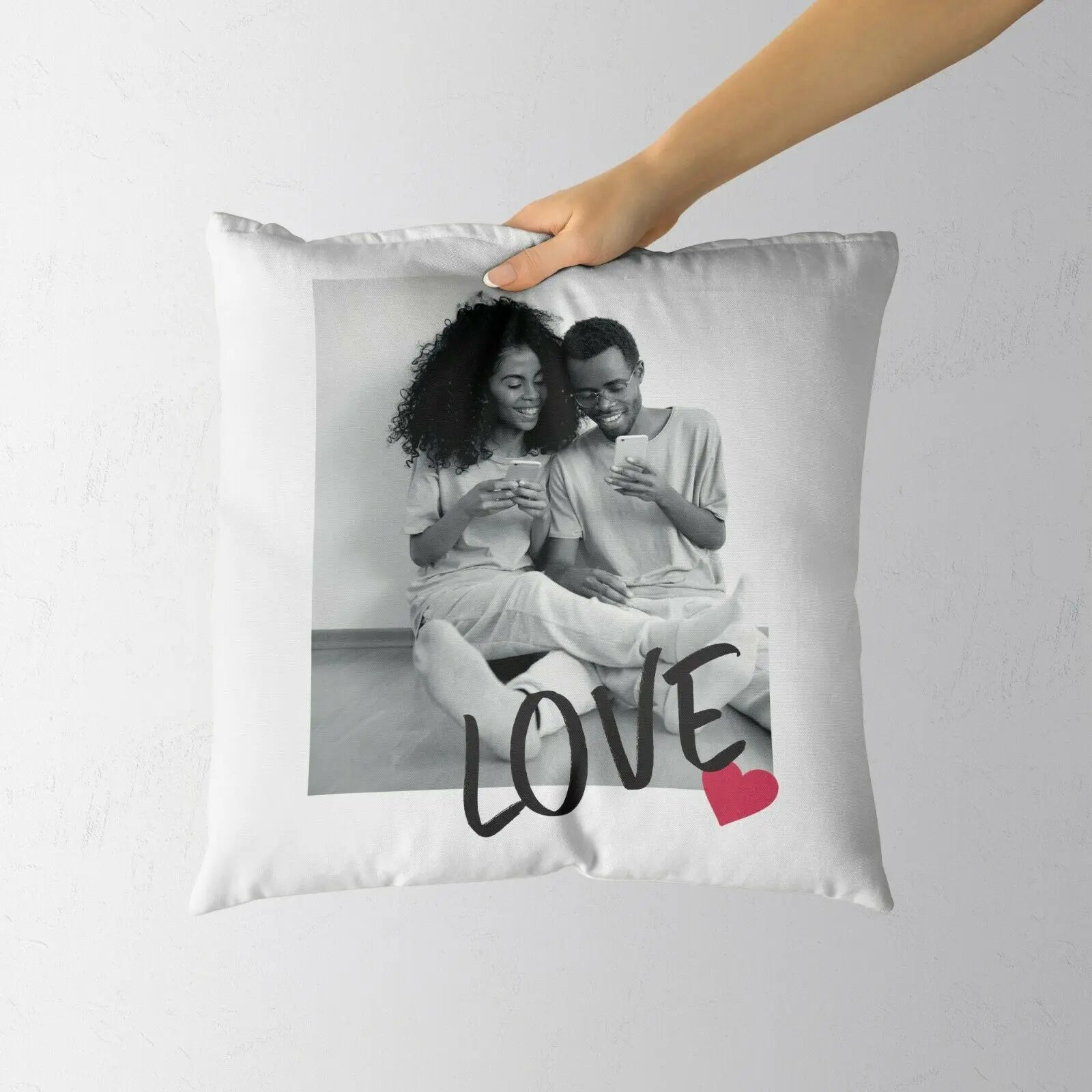 Personalised Cushion 1 Image Perfect Gift Décor  - All About Love