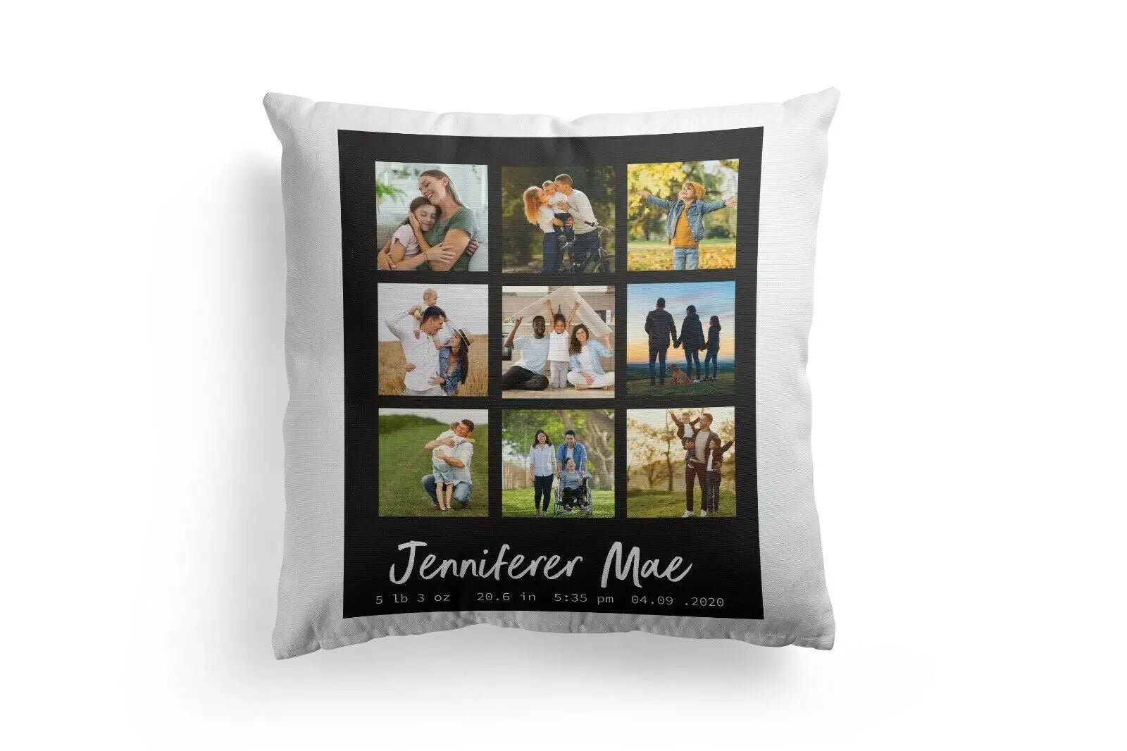 Personalised Cushion Any Images Perfect Gift Décor  - Up to 9 Photos - CushionPop