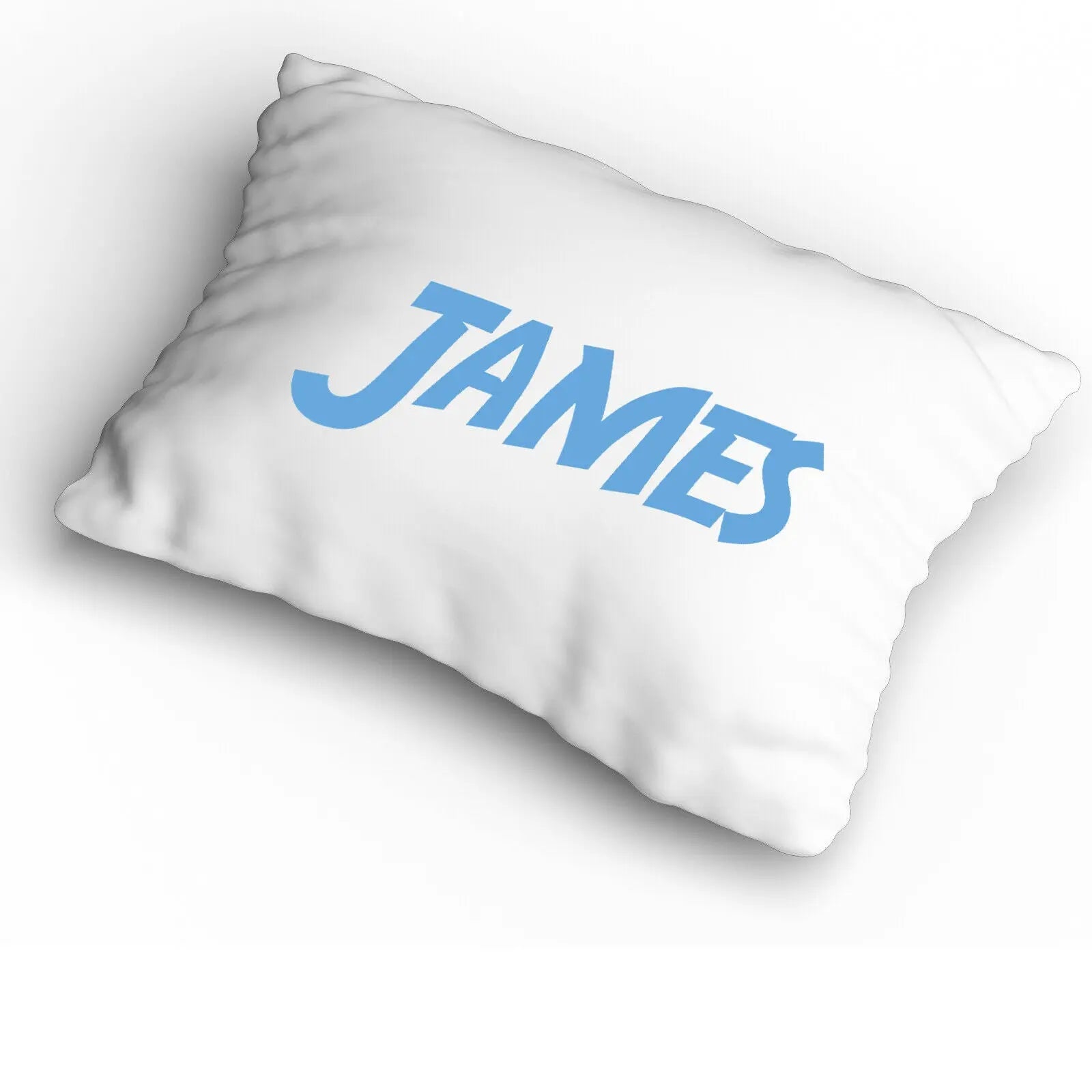 Personalised Name Cover Pillowcase Custom Gift Initials Pillow Case - Blue - CushionPop