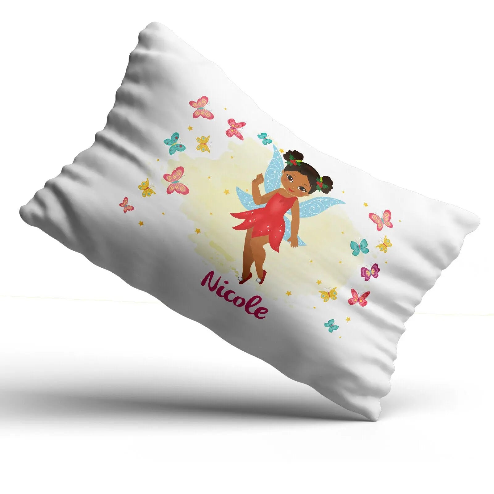 Personalised Fairy Pillowcase Children Printed Gift Custom Print Made Present - Sweet - CushionPop