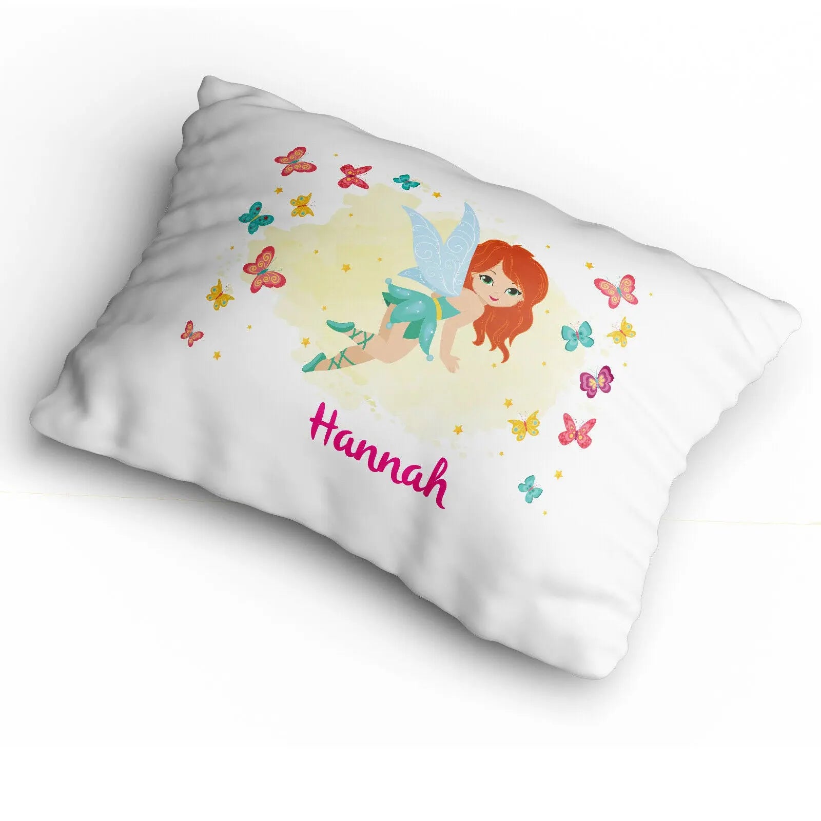 Personalised Fairy Pillowcase Printed Children Gift Custom Print Made Present - Dreamy - CushionPop