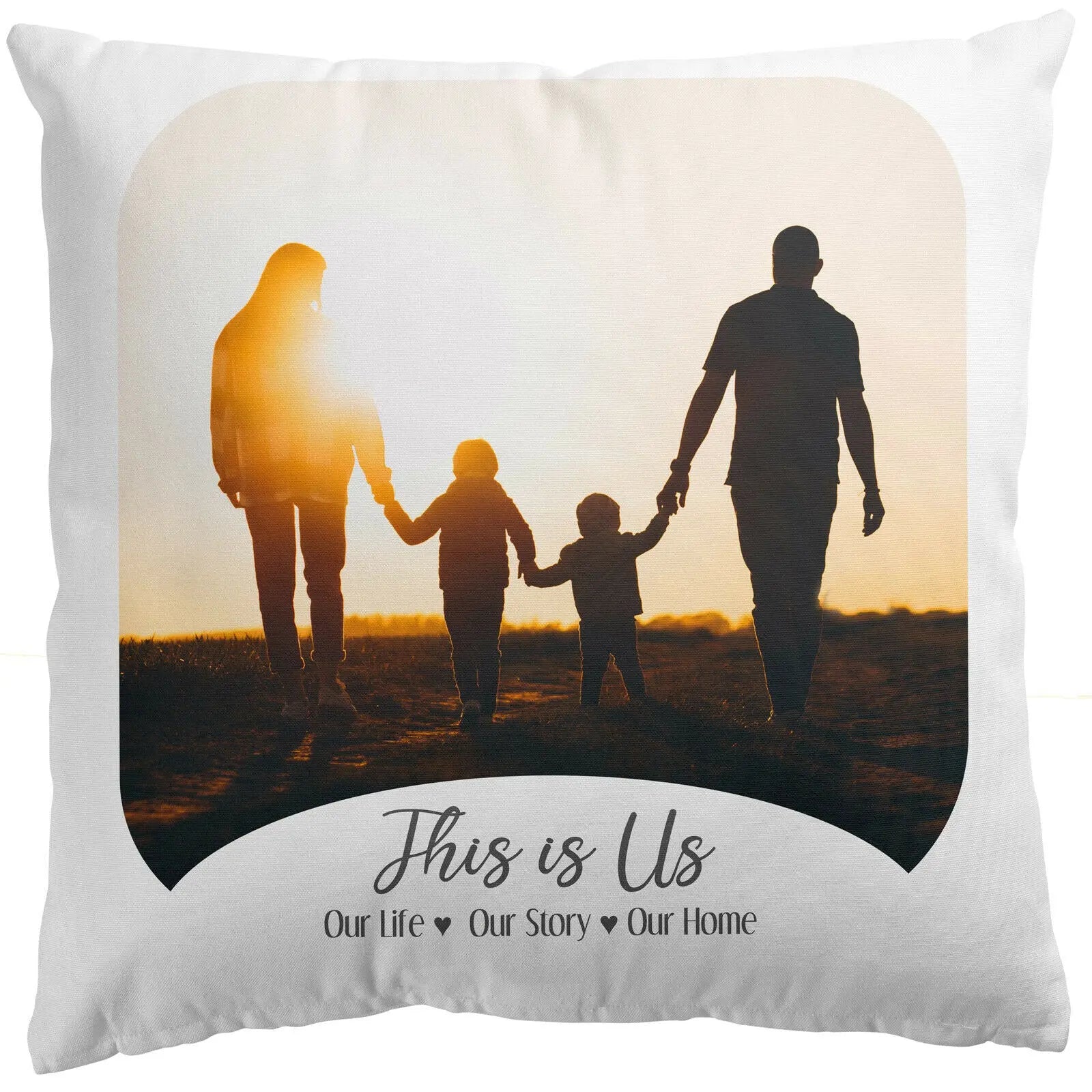 Personalised Photo Pillowcase | Gift for Couples | 1 Image | 40x40cm | Sunset - CushionPop