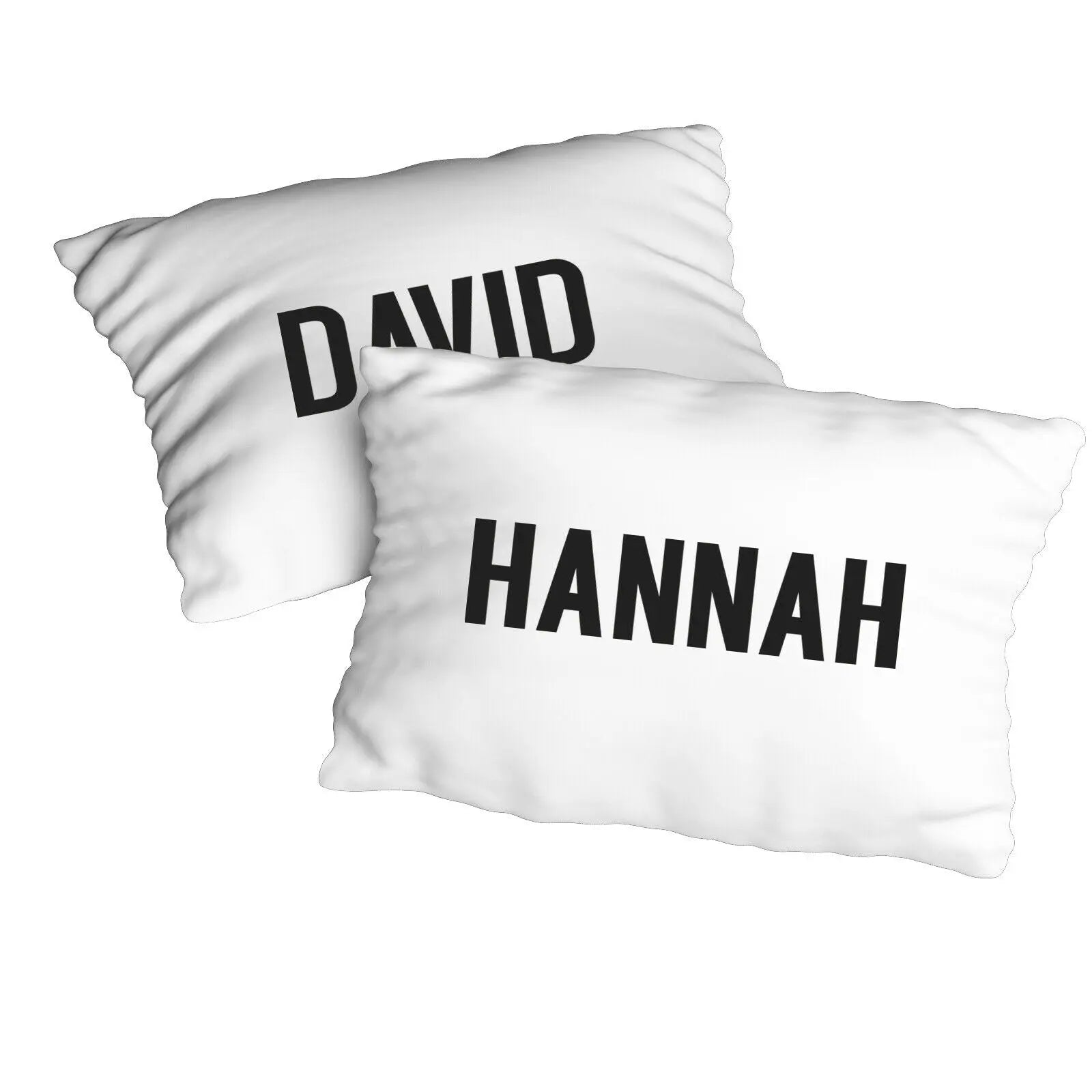 Personalised Name Cover Pillowcase Custom Gift Initials Pillow Case - 2 Pieces - CushionPop