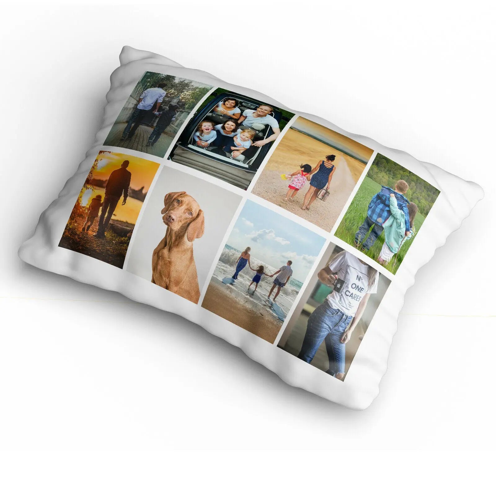Personalised Photo Pillow case - 8 Images - Fully Customisable - CushionPop