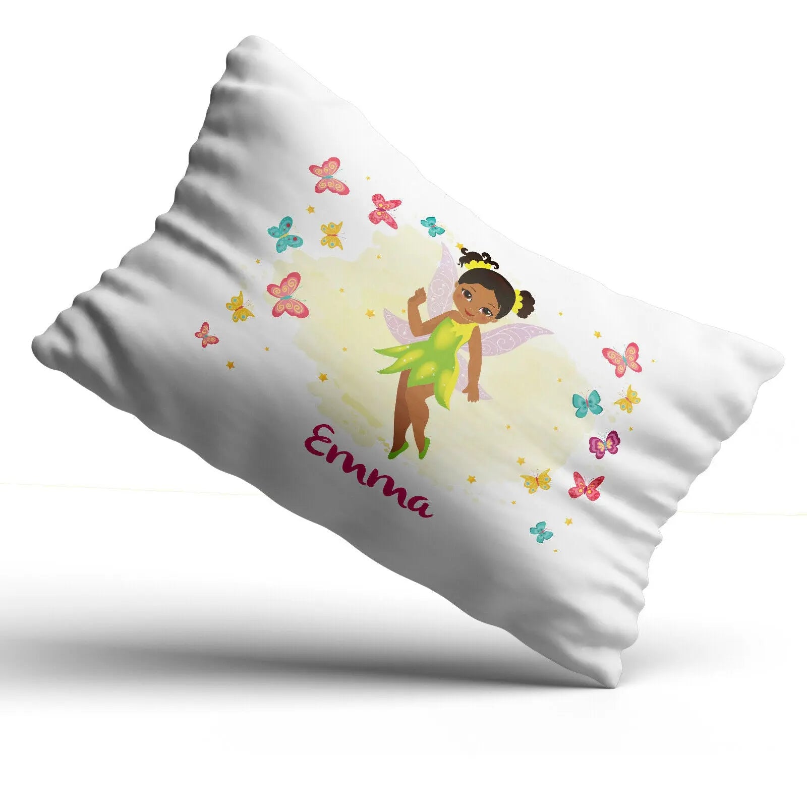 Personalised Fairy Pillowcase Printed Children Gift Custom Print Made Present - Aurora - CushionPop